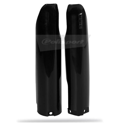 Yamaha YZ250F 2005-2007 Polisport Fork Protectors Black Plastic