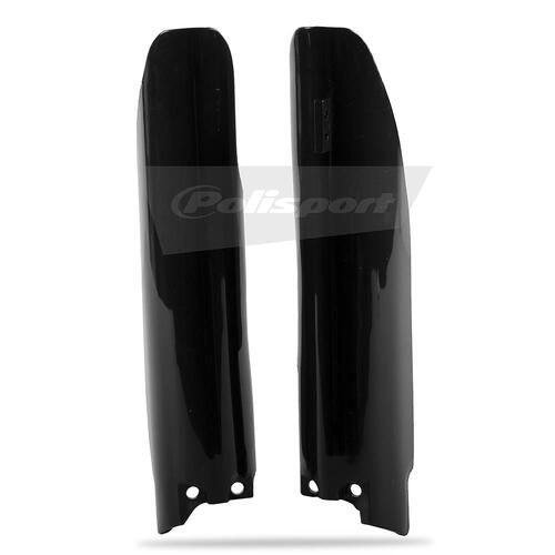Suzuki RM-Z250 2007-2017 Polisport Fork Protectors Black Plastic