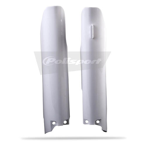 Suzuki RM-Z250 2007-2017 Polisport Fork Protectors White Plastic