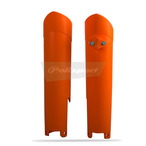 KTM 530 EXC-R 2008-2011 Polisport Fork Protectors Orange Plastic