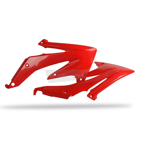 Honda CRF450R 2005-2008 Polisport Radiator Shrouds Pair Red
