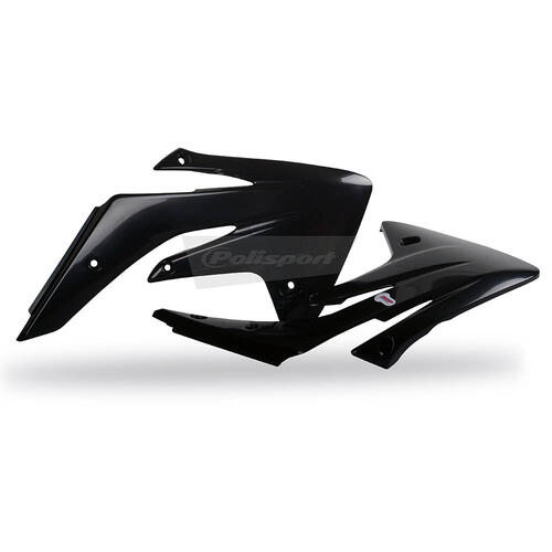 Honda CRF150R 2007-2023 Polisport Radiator Shrouds Pair Black