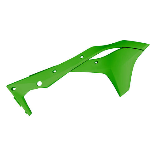 Kawasaki KX250F 2017-2020 Polisport Radiator Shrouds Pair Green