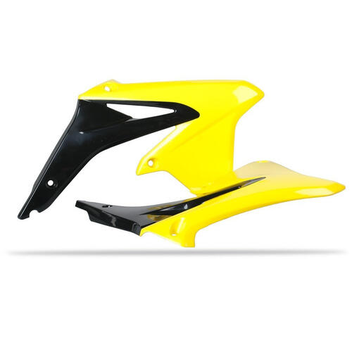 Suzuki RM-Z450 2008-2017 Polisport Radiator Shrouds Pair Black