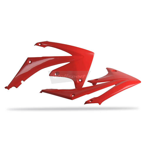Honda CRF250R 2010-2013 Polisport Radiator Shrouds Pair Red