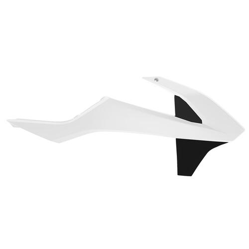 KTM 65 SX 2016-2017 Polisport Radiator Shrouds Pair White/Black