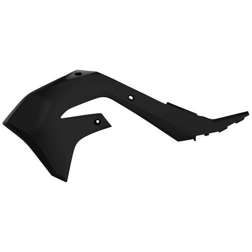 Kawasaki KX450F 2019-2023 Polisport Radiator Shrouds Pair Black