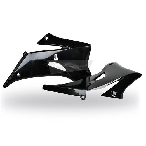 Yamaha YZ250F 2006-2009 Polisport Radiator Shrouds Pair Black
