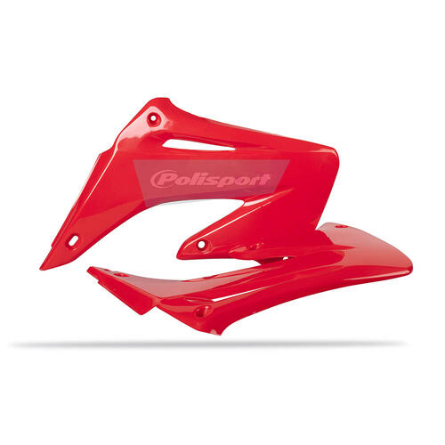 Honda CR125R 2002-2007 Polisport Radiator Shrouds Pair Red