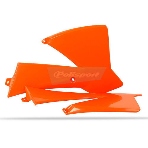 KTM 65 SX 2002-2008 Polisport Radiator Shrouds Pair Orange