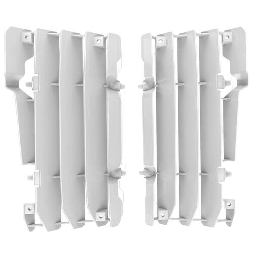 Beta RR 480 4T Racing 2015-2018 Polisport Radiator Louvres Fins Pair White
