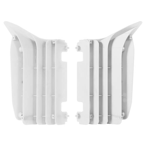 Yamaha YZ250F 2010-2013 Polisport Radiator Louvres Fins Pair White