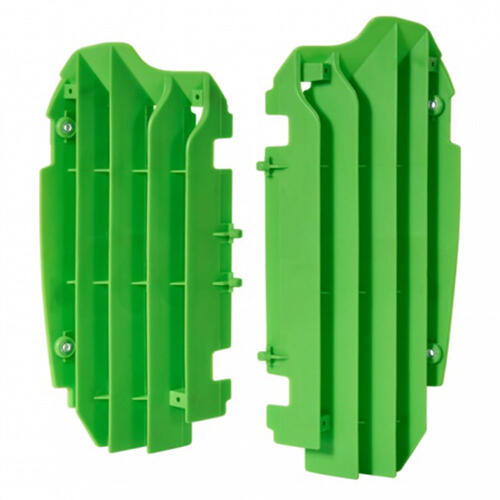 Kawasaki KX250F 2017-2020 Polisport Radiator Louvres Fins Pair Green