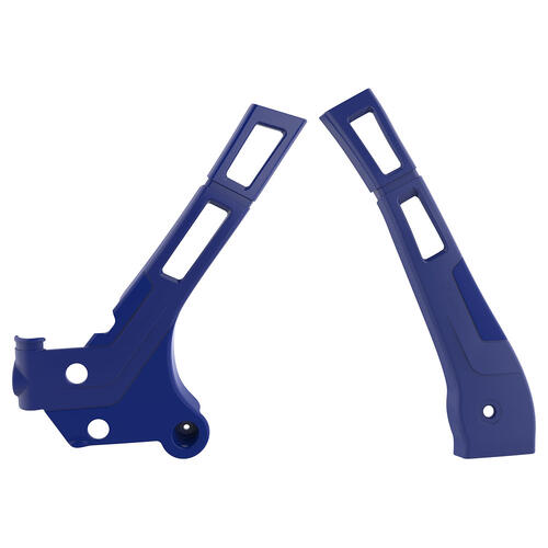 Yamaha YZ125 2005-2021 Polisport Frame Guards Protectors Blue