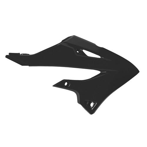 Yamaha YZ250 2022-2024 Polisport Radiator Shrouds Pair Black