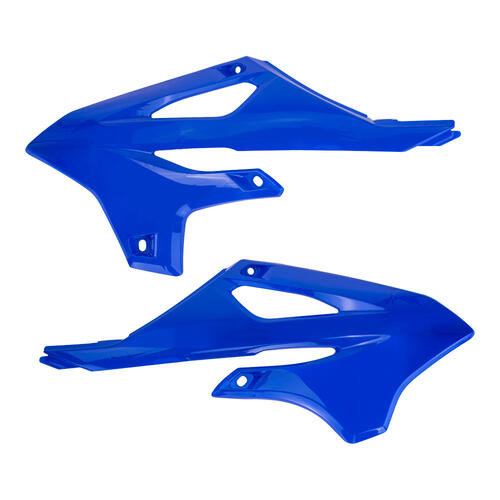 Yamaha YZ85LW Big Wheel 2022-2025 Polisport Radiator Shrouds Pair Blue