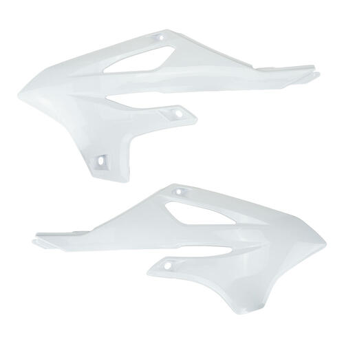 Yamaha YZ85LW Big Wheel 2022-2025 Polisport Radiator Shrouds Pair White