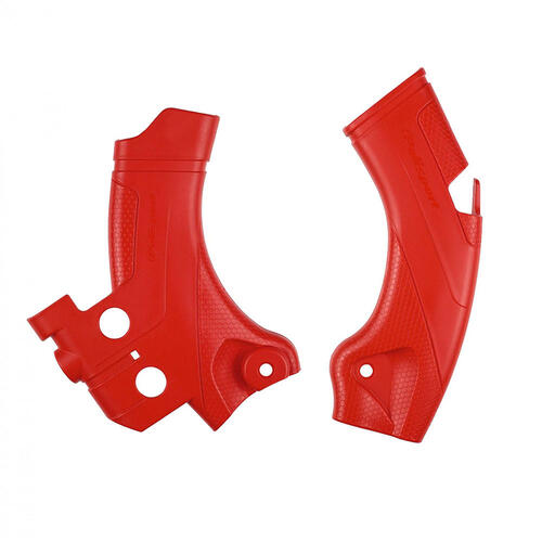 Honda CRF250R 2022 Polisport Frame Guards Protectors Plastic Red