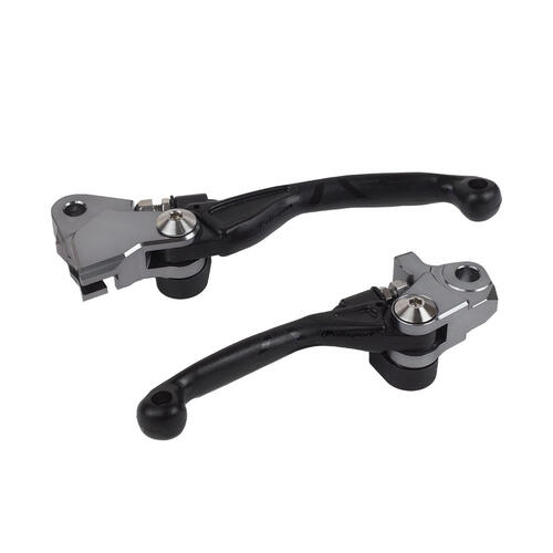 Kawasaki KX450X 2022-2023 Polisport Folding Clutch & Brake Lever Set Black