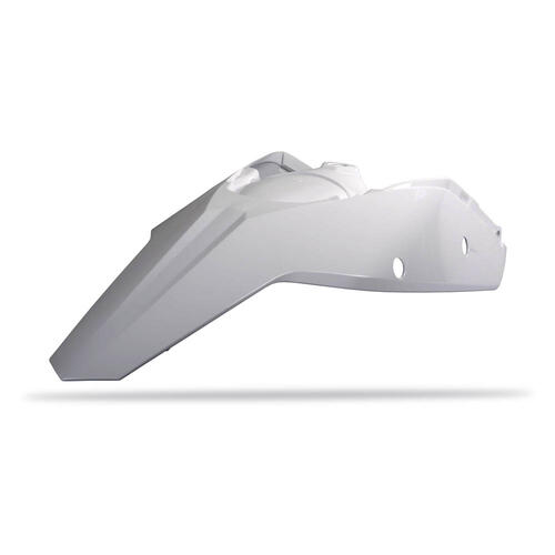 KTM 400 EXC 2008-2011 Polisport Rear Fender Mudguard & Sidecover Combo White