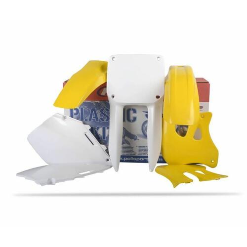For Suzuki RM250 1996 Polisport Plastics Kit Inc Fenders & Shrouds