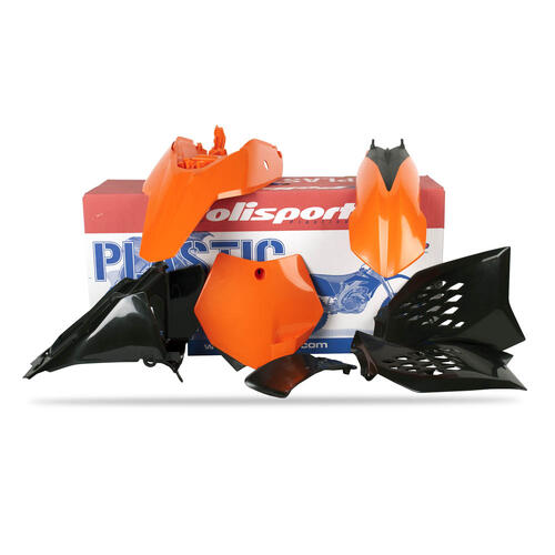 KTM 65 SX 2009-2011 Polisport Plastics Kit OEM Colours Inc Fenders & Shrouds