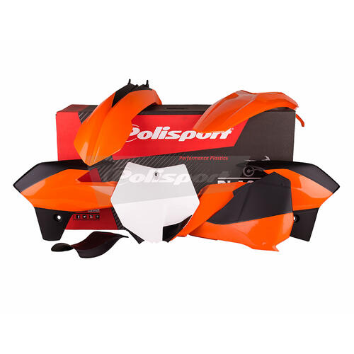 KTM 85 SX 2013-2017 Polisport Plastics Kit OEM Colours Inc Fenders & Shrouds