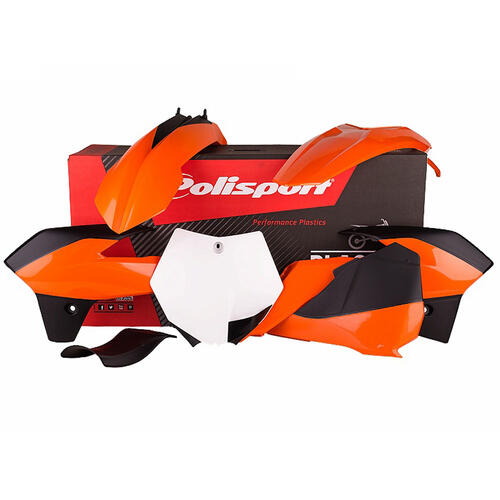 KTM 85 SX 2013-2017 Polisport Plastics Kit OEM Colours Inc Fenders & Shrouds