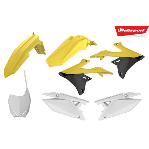 Suzuki RM-Z250 2019-2024 Polisport Plastics Kit OEM Colours Inc Fenders & Shrouds