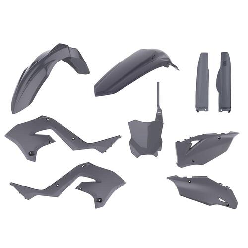 Kawasaki KX125 2004-2008 Polisport Restyle Plastics Kit Nardo Grey