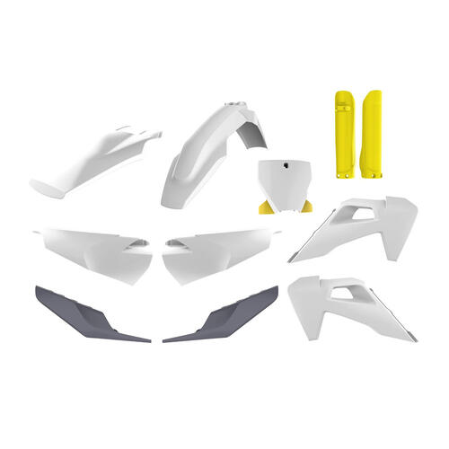 Husqvarna FE450 2019-2022 Polisport Plastics Kit Inc Fork Guards OEM Colours (2020)