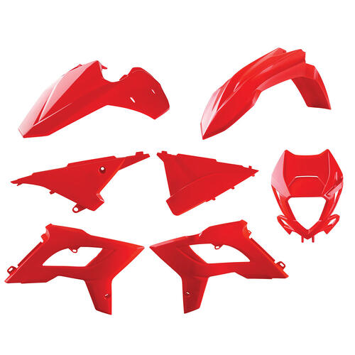 Beta RR 498 2013-2017 Polisport Plastics Kit Inc Headlight Surround Red
