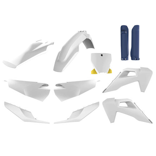 Husqvarna TC250 2019-2022 Polisport Plastics Kit Inc Fork Guards OEM Colours