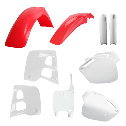 Honda CR125R 1991-1992 Polisport Plastics Kit OEM Colours Inc Fenders & Shrouds