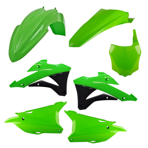 Kawasaki KX85 2022-2024 Polisport Plastics Kit OEM Colours Inc Fenders & Shrouds