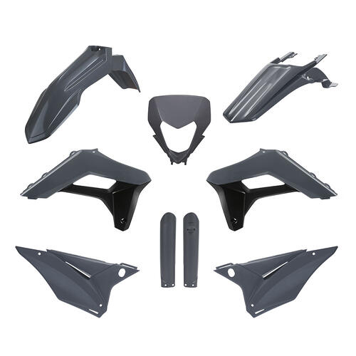 Sherco 450 SEF Factory 2024 Polisport Plastics Kit OEM Nardo Grey