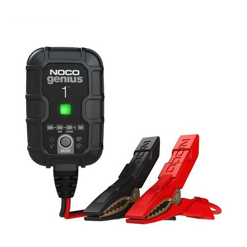 Noco Genius 1 Battery Charger For 6V & 12V Lead Gel Agm & Lithium Batteries