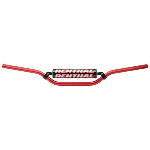 Renthal MX 7/8" Aluminium Handlebars 966 Yamaha YZ/YZF 1998-2004 Bend Red