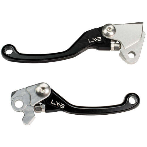 Yamaha YZ85LW Big Wheel 2002-2014 Axiom LX-3 Flex Pivot MX Clutch & Brake Motorcycle Lever Set Black