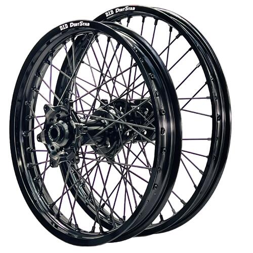 Kawasaki KX327X 2027 Axiom/DID Wheel Set 21/18 Black Rims Black Hubs Black Nipples