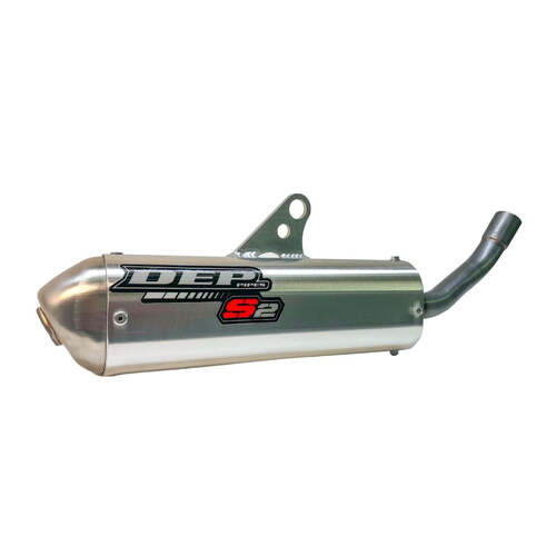 Husqvarna TC250 2019-2022 DEP Silver Shorty 2 Stroke Silencer Exhaust Muffler