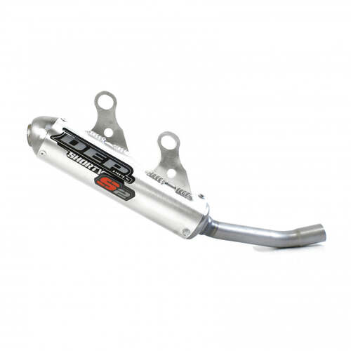 Yamaha YZ125 2022-2025 DEP Silver Shorty 2 Stroke Silencer Exhaust Muffler