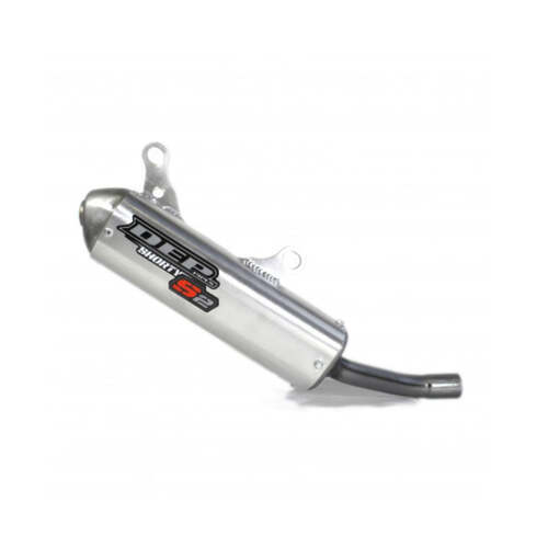 Yamaha YZ250 2002-2025 DEP Silver Shorty 2 Stroke Silencer Exhaust Muffler