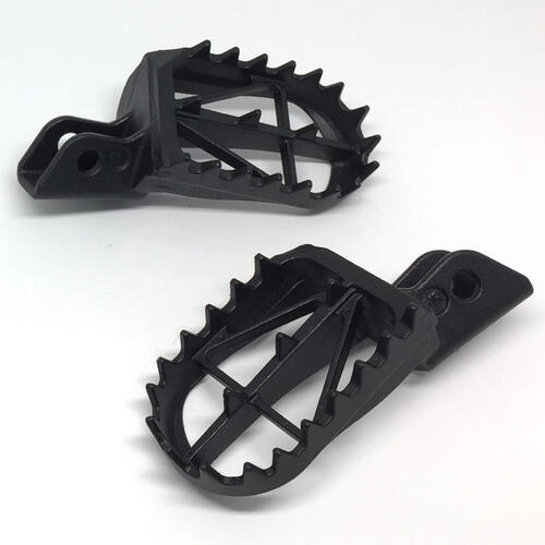 Kawasaki KLX110 2002-2021 Drc Footpegs Black Wide Mid