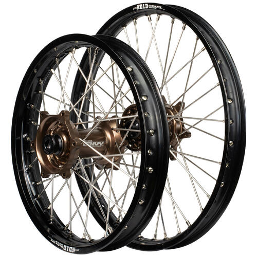 Husaberg FE390 2003-2012 Envy/DID SNR Wheel Set 21/18 Black Rims Mag Hubs