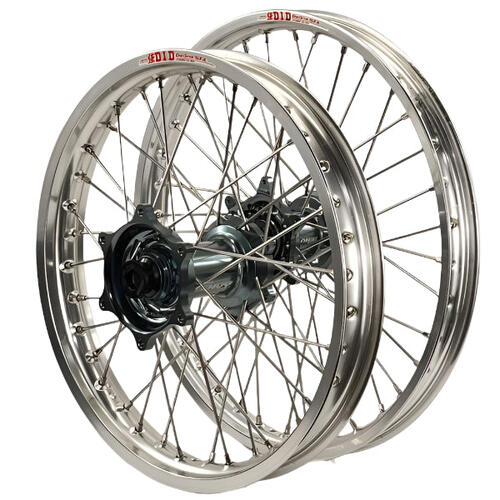 Beta RX 450 4T 2024-2025 Envy/DID Wheel Set Pair 21/18 Silver Rims Titan Hubs