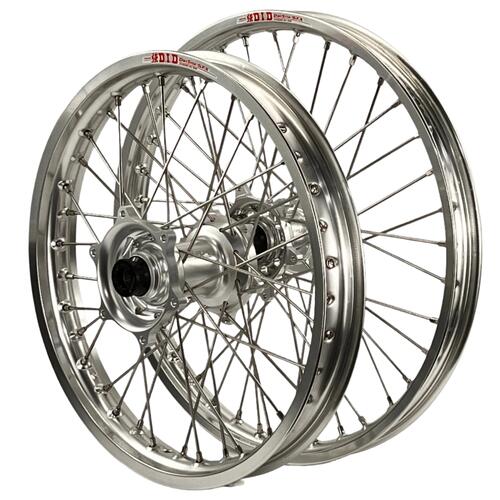 Beta RX 450 4T 2024-2025 Envy/DID Wheel Set Pair 21/19 Silver Rims Silver Hubs