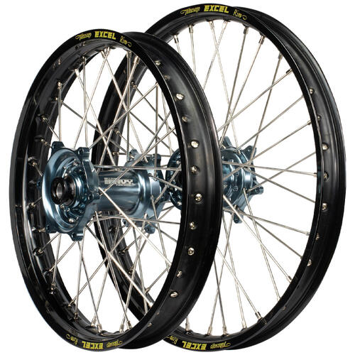 Husaberg FSE 450 2003-2012 Envy/Excel SNR Wheel Set 21/18 Black Rims Titan Hubs