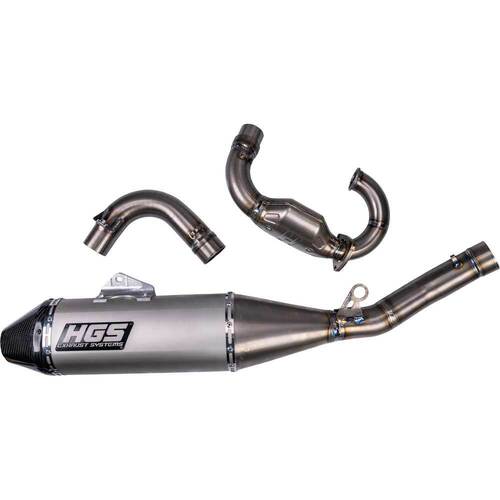 Kawasaki KX450X 2019-2023 HGS Titanium Carbon 4 Stroke Full Exhaust Pipe System