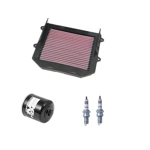 Honda XL1000V Varadero ABS 2008-2010 K&N x NGK Service Kit Air Oil Filter Spark Plugs